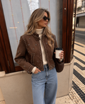 CHAQUETA LOURDES MARRÓN CHOCOLATE