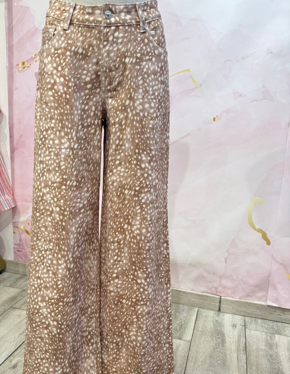 JEANS PLIVE BEIGE ESTAMPADO BAMBI