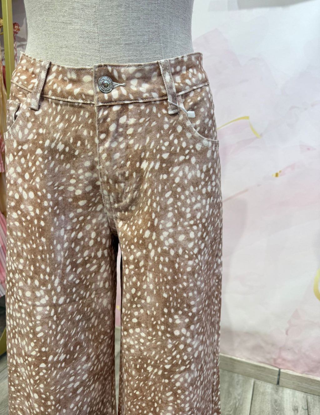 JEANS PLIVE BEIGE ESTAMPADO BAMBI