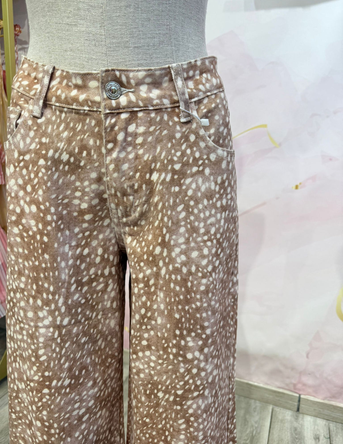 JEANS PLIVE BEIGE ESTAMPADO BAMBI