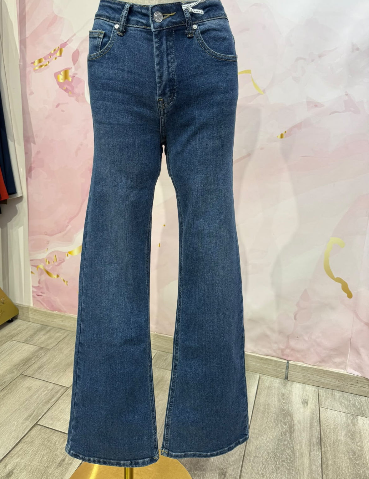 JEANS WIDE LEG AZUL