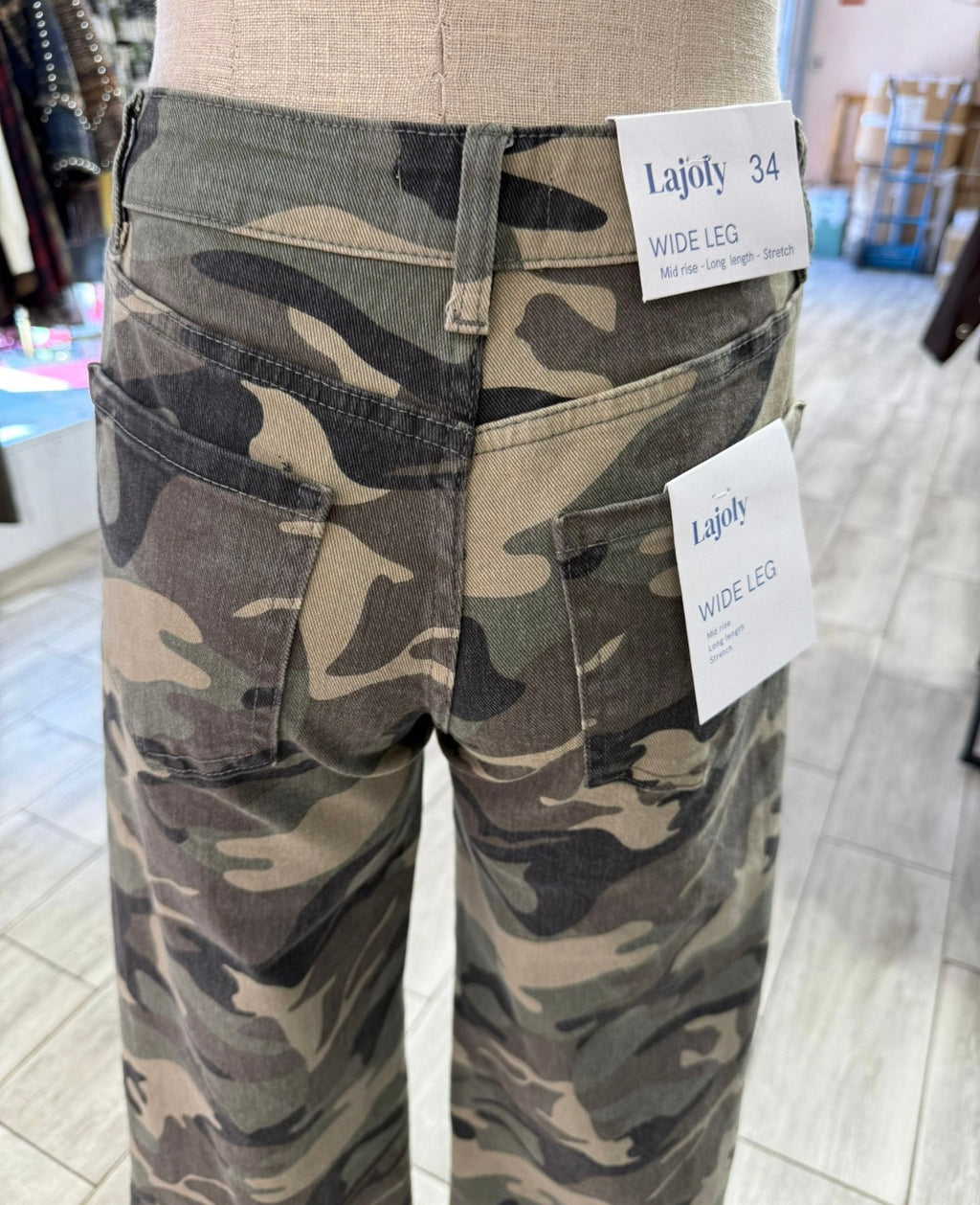 JEANS SABRINA CAMUFLAJE TENDENCIA TOTAL